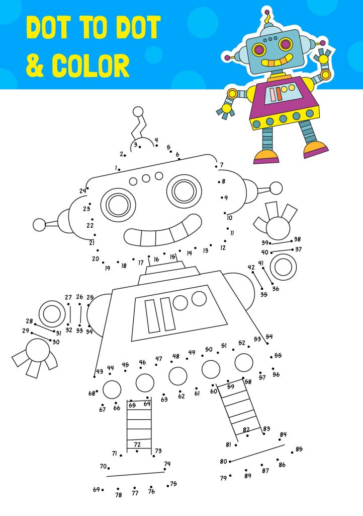 Dot to Dot Coloring Pages