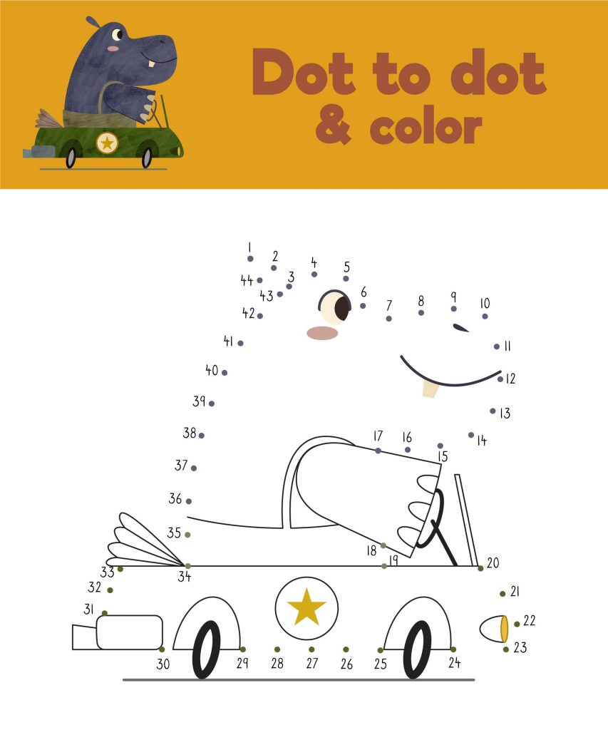 Hippo Dot to Dot Page