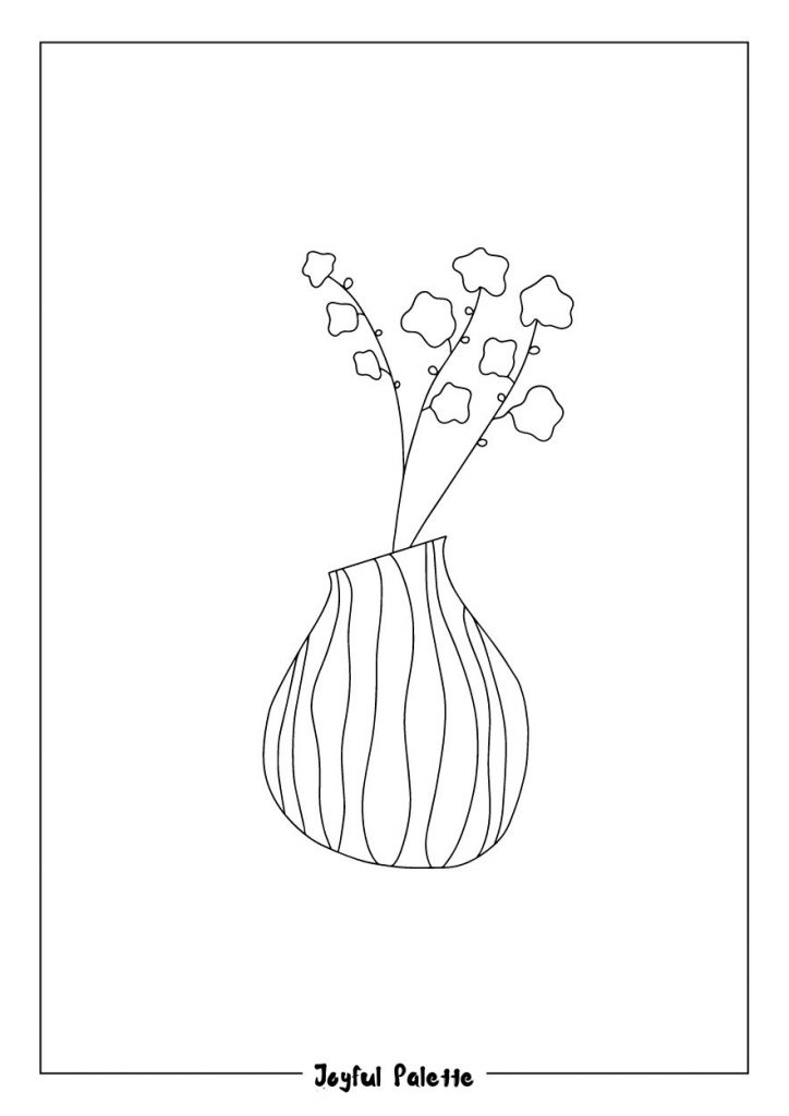 Minimal Adult Coloring Page 
