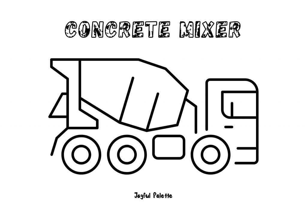 Construction Vehicles Coloring Pages