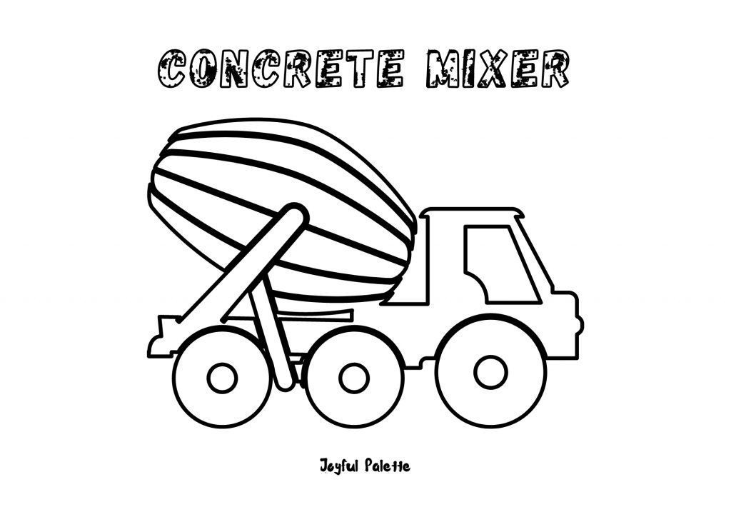 Construction Vehicles Coloring Pages