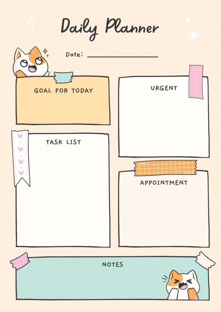 Cute Daily Planner