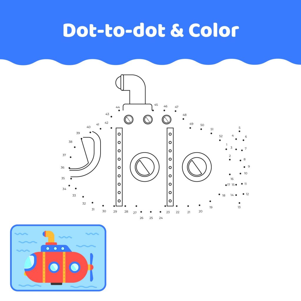 Submarine Dot to Dot Page