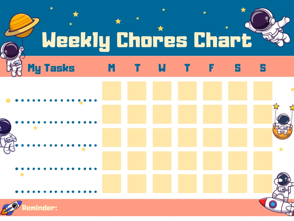 weekly chores chart