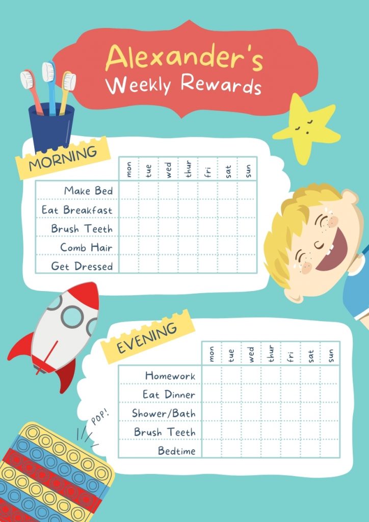 reward chart printable