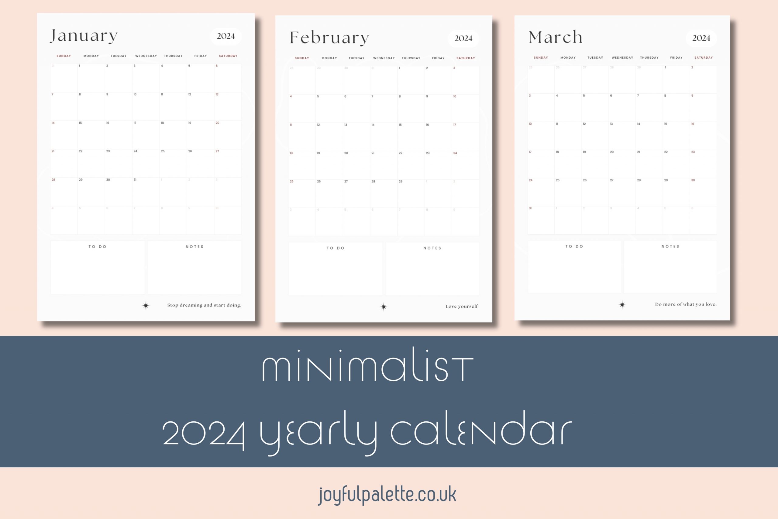 minimalist planner 2024