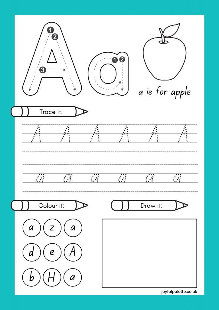 Practice Tracing Letter A