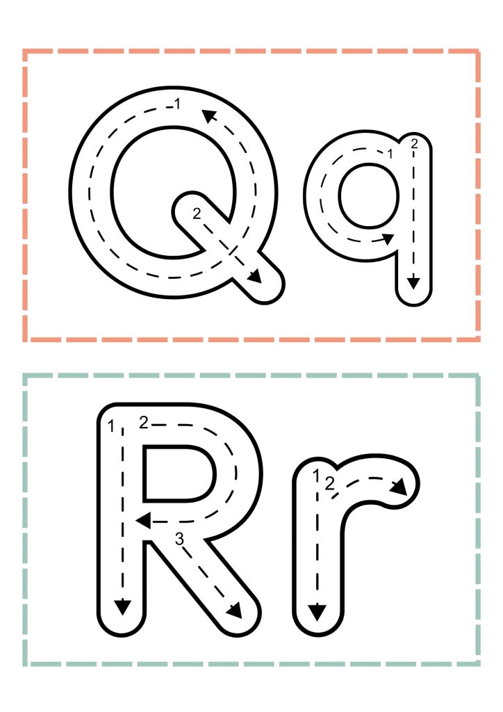 Letter Q and R Printable PDF