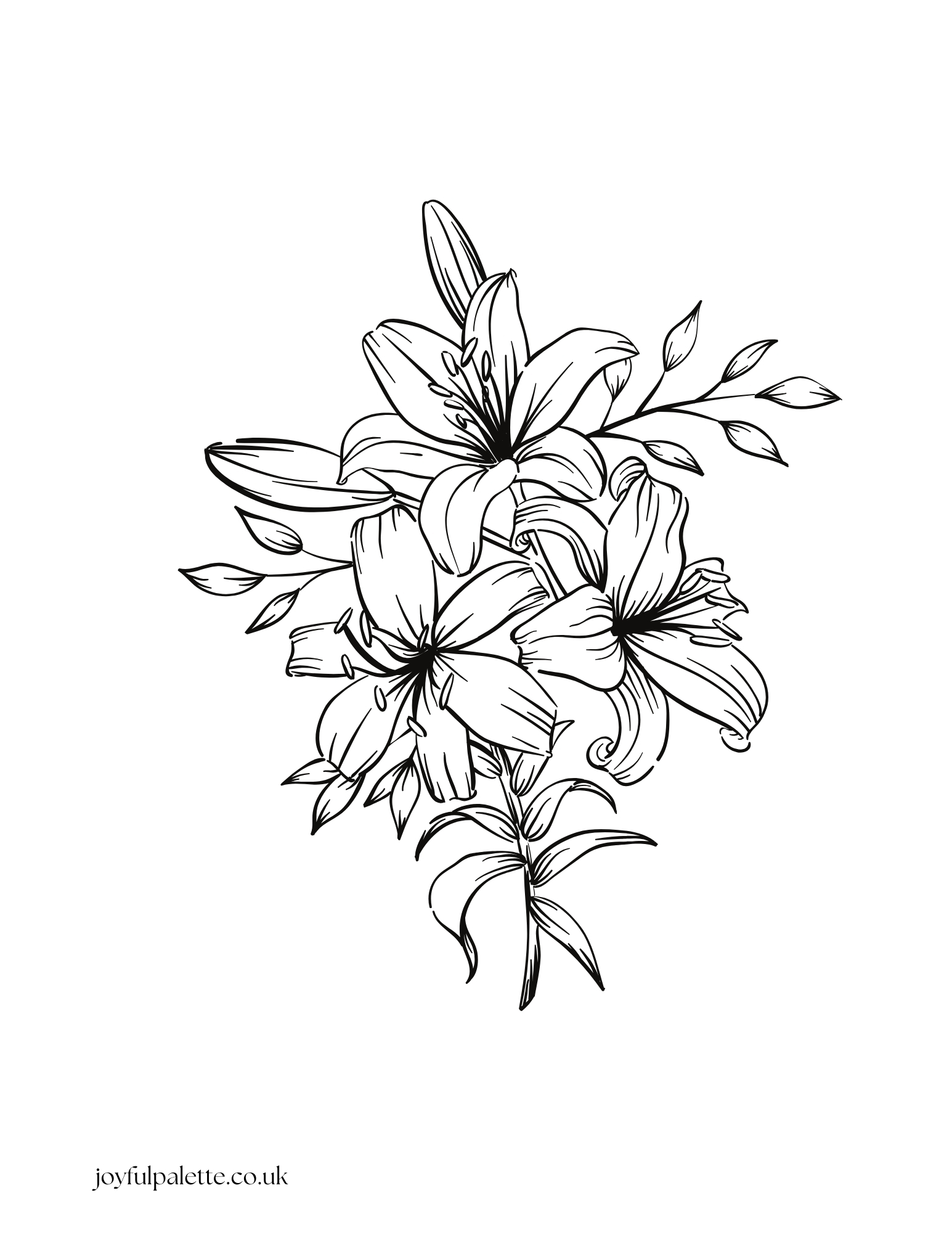 Free Flower Coloring Pages