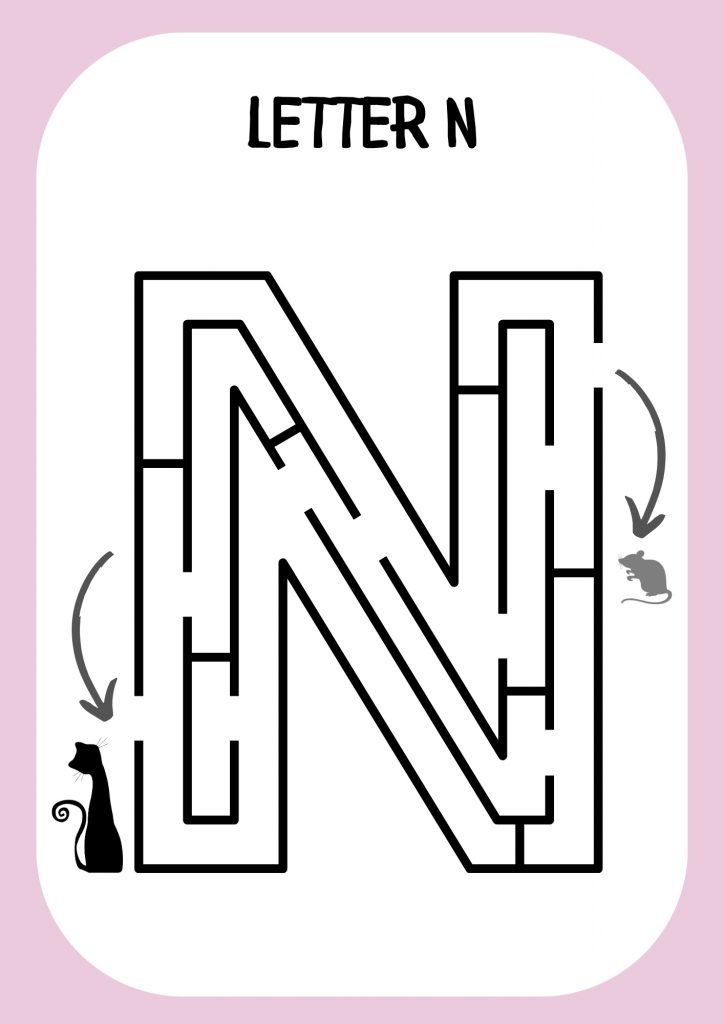 Free Printable Letter N