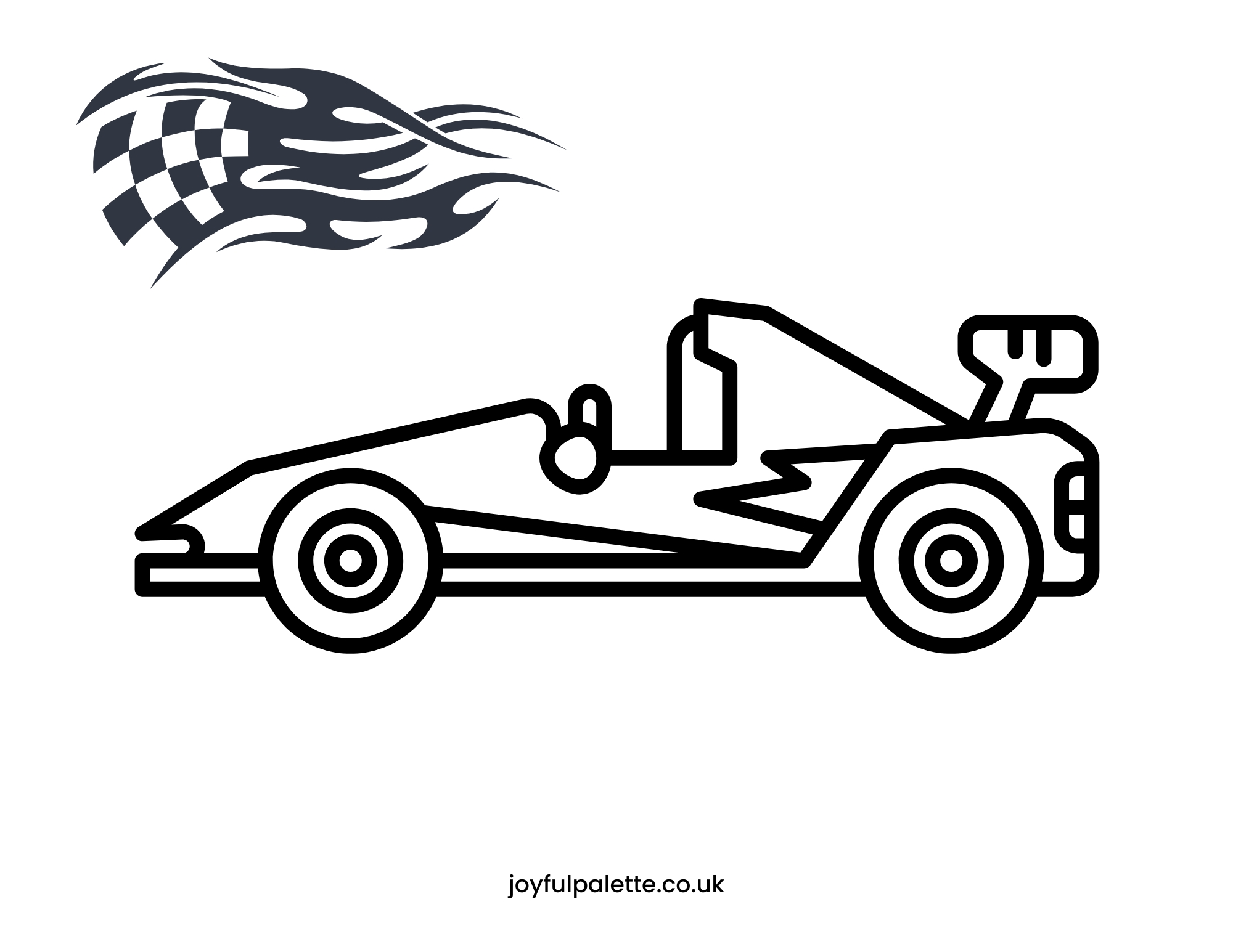 Free Race Car Coloring Page