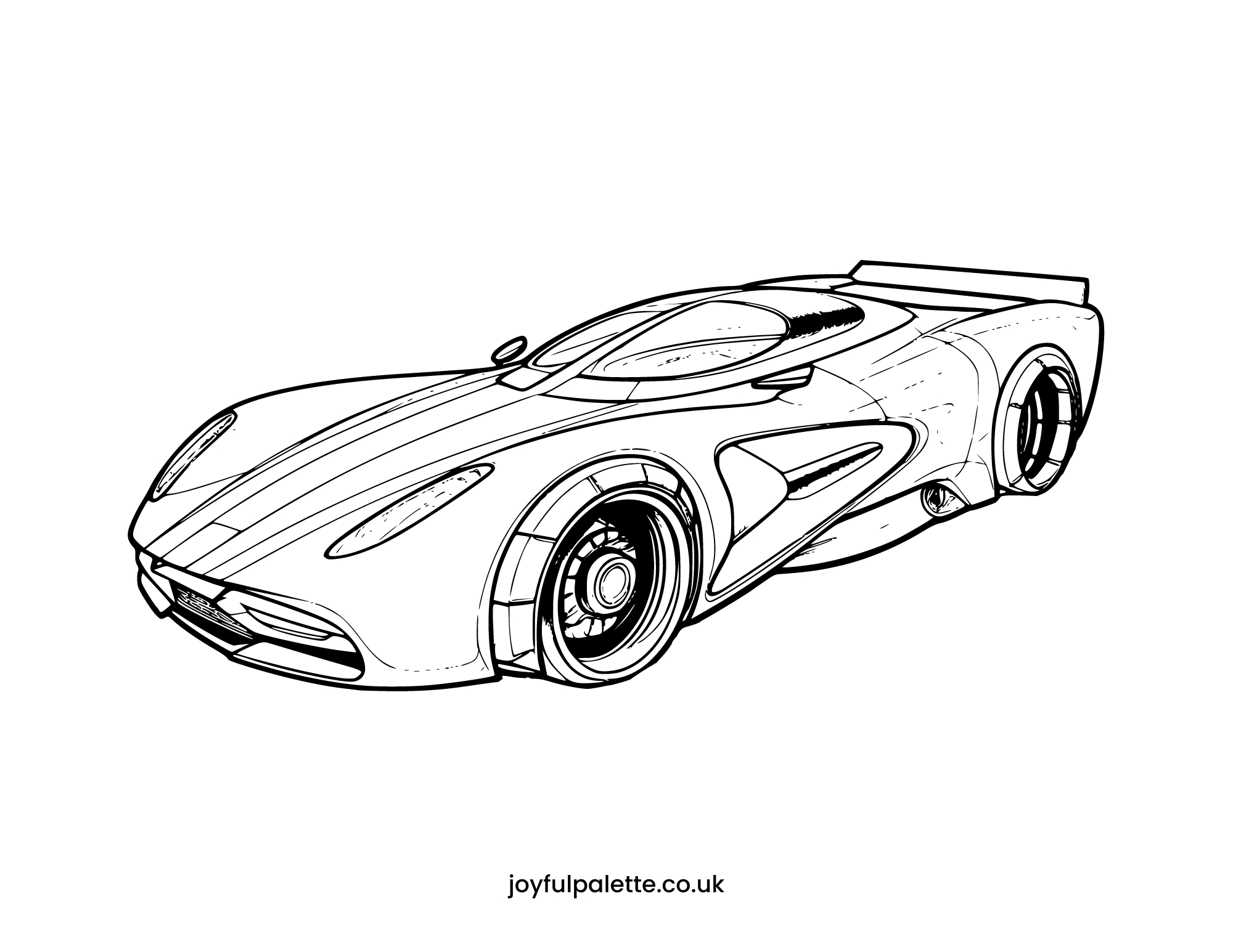 Race Car Coloring Page
