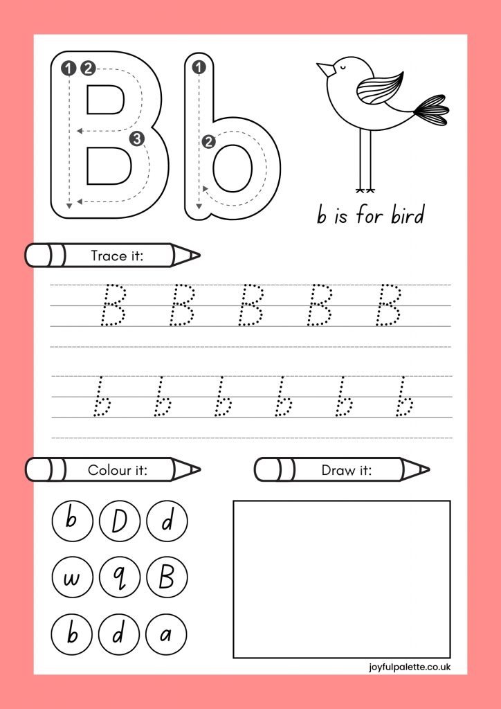 Practice Tracing Letter B