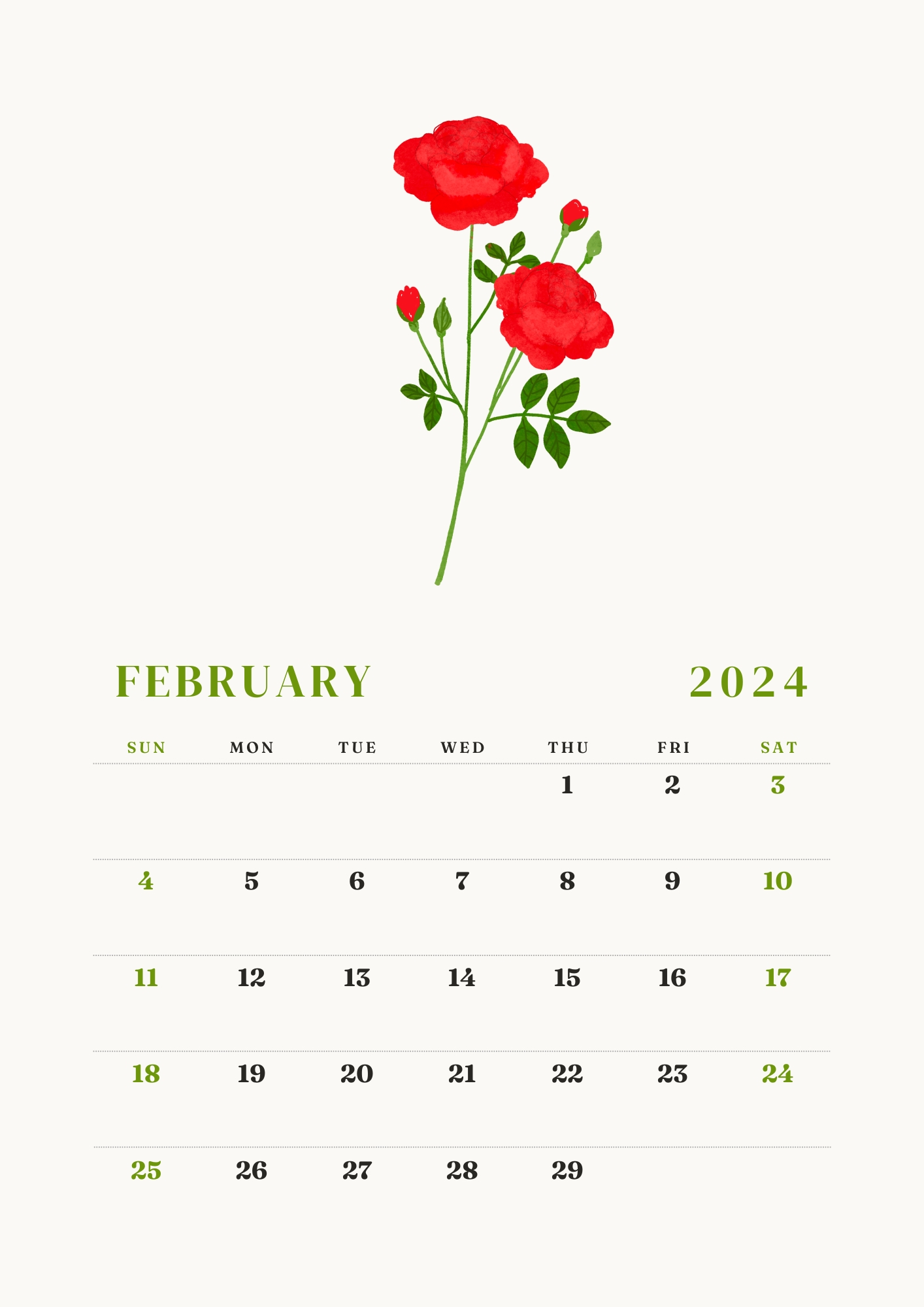 2024 february calendar