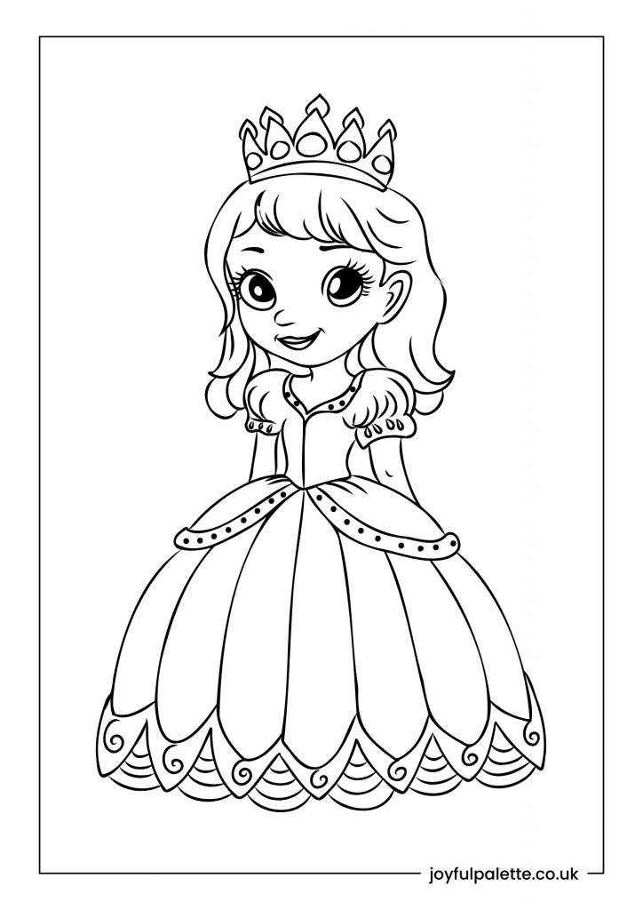 Printable Princess Coloring Page