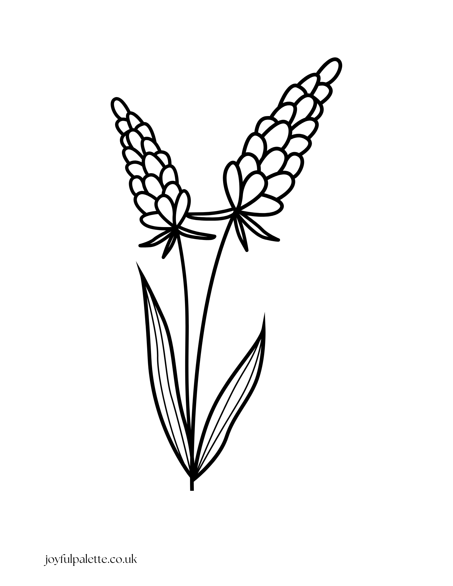 Simple Flower Coloring Page 