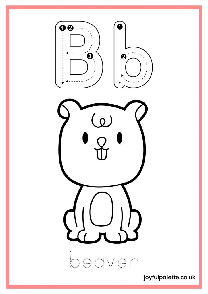 Free Printable Alphabet Tracing and Coloring Pages