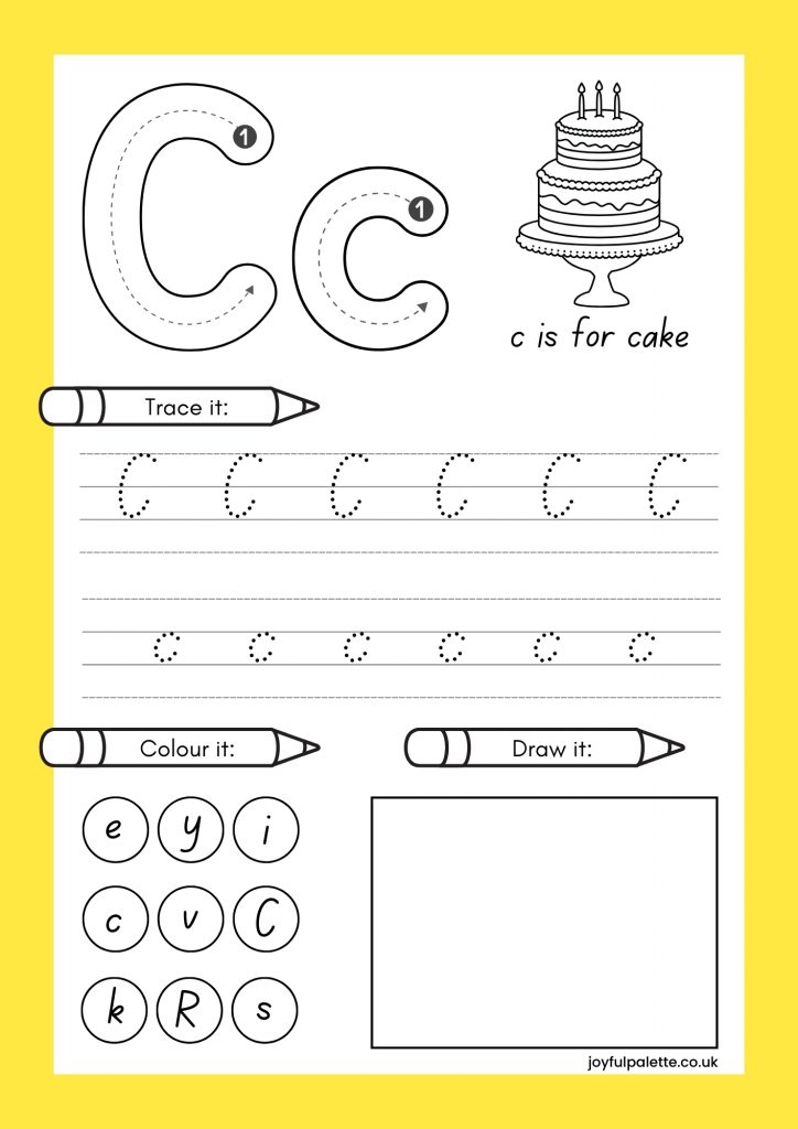 Practice Tracing Letter c