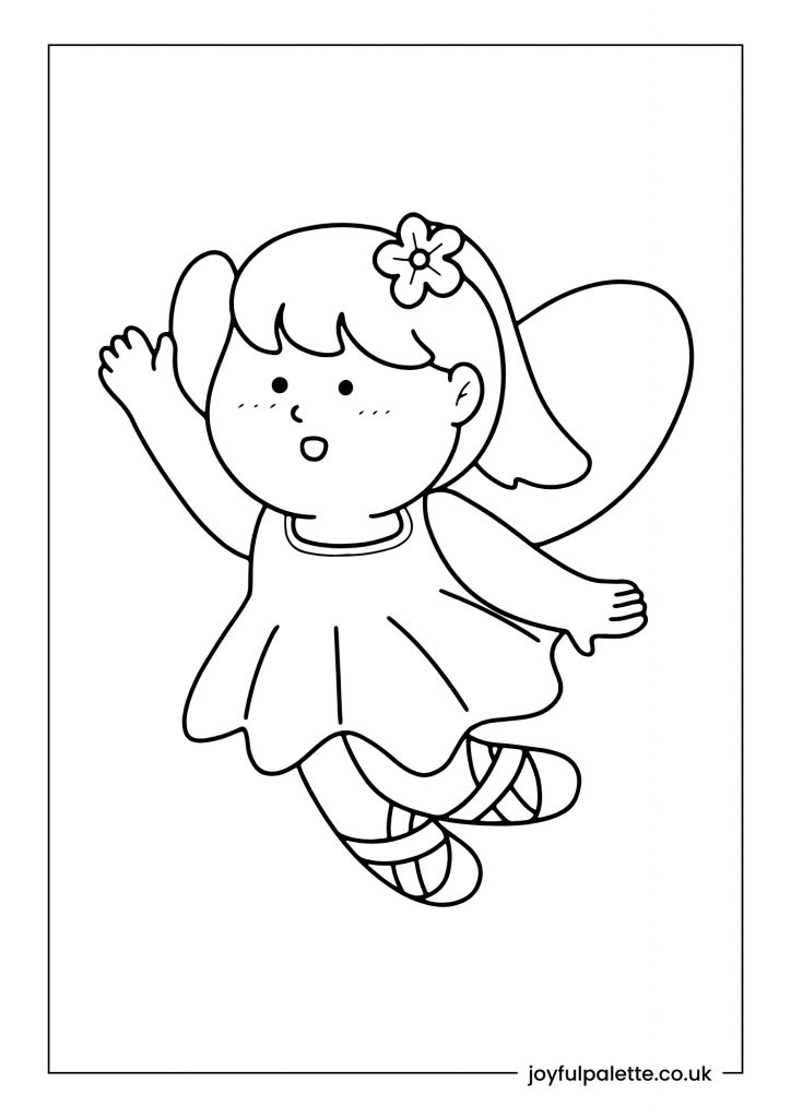 Easy Baby Princess Coloring Page