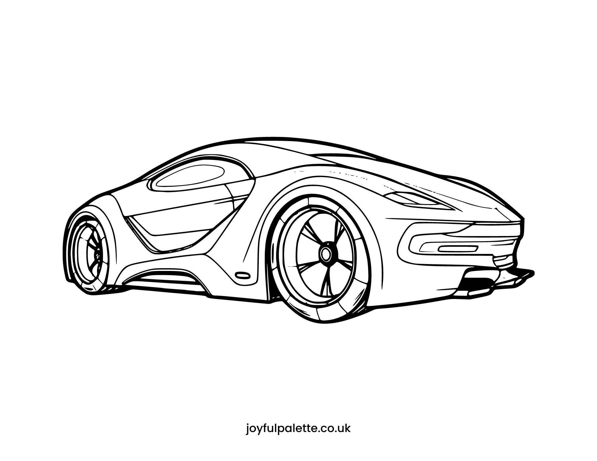 Sports Car Coloring Page
