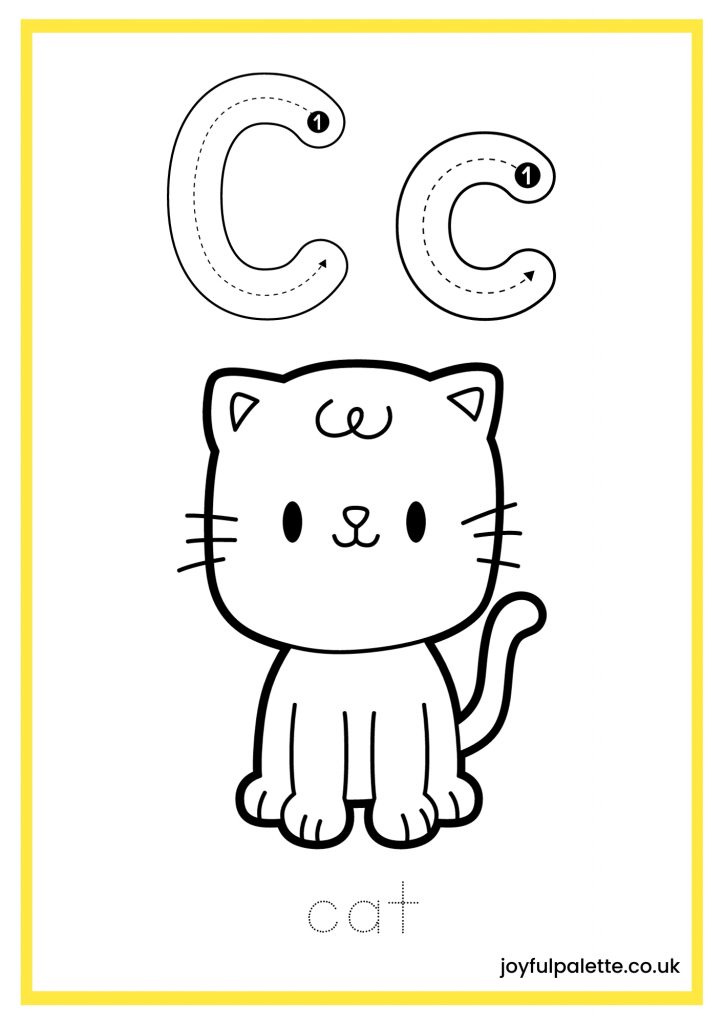 Free Printable Alphabet Tracing and Coloring Pages