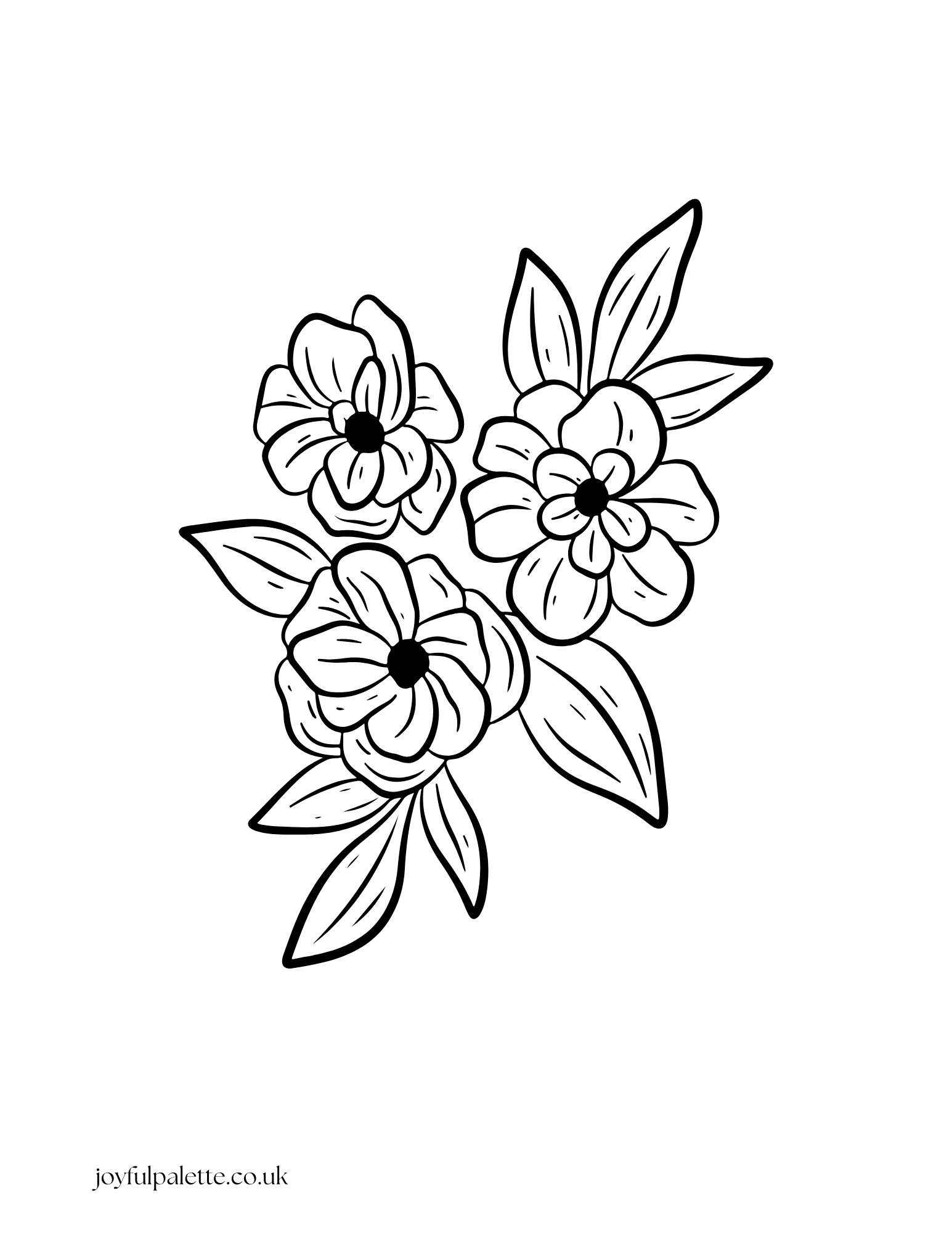 Flower Coloring Page for Kids