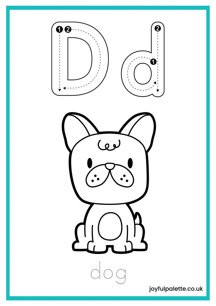 Tracing Letter D