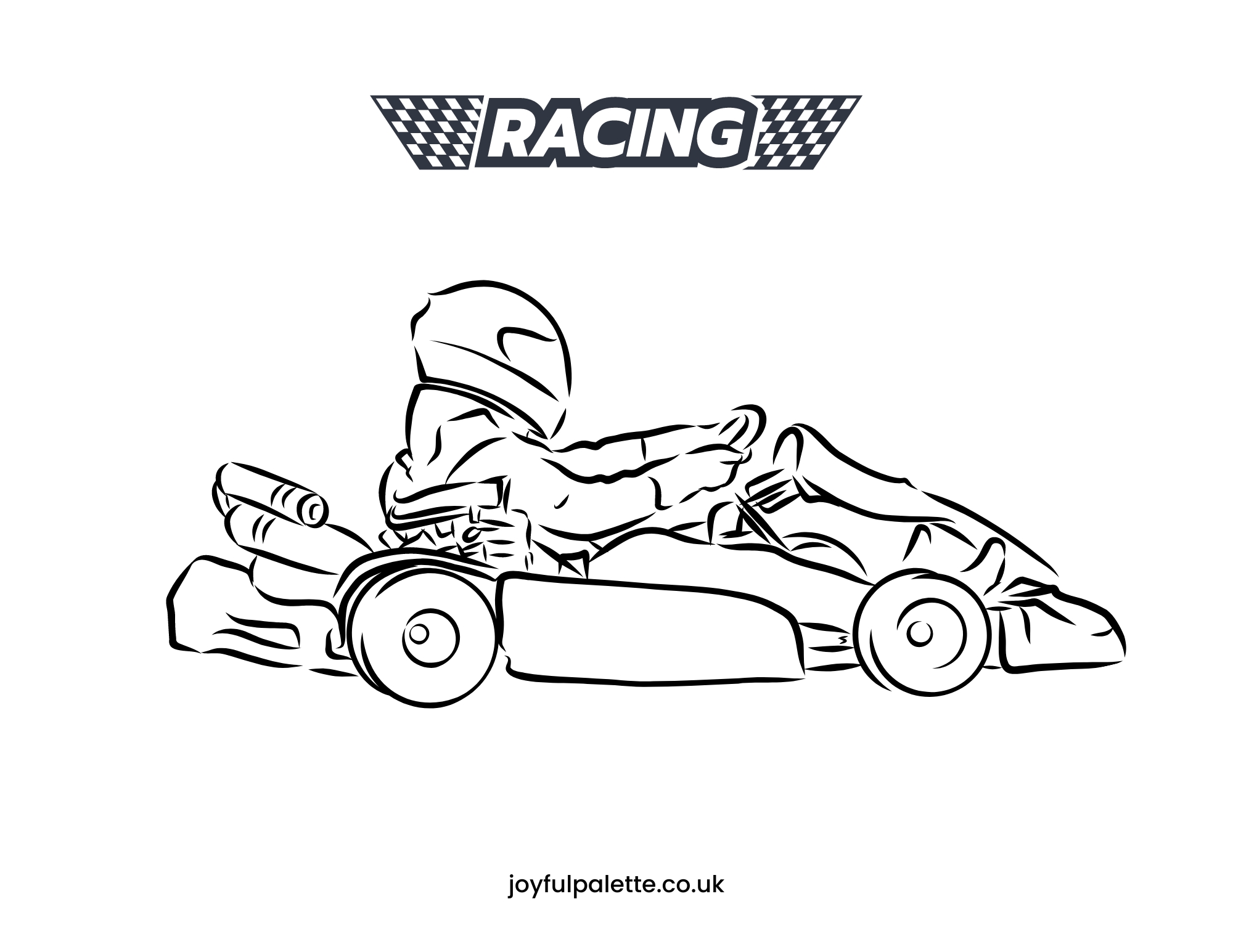 Super Cool Race Car Coloring Page