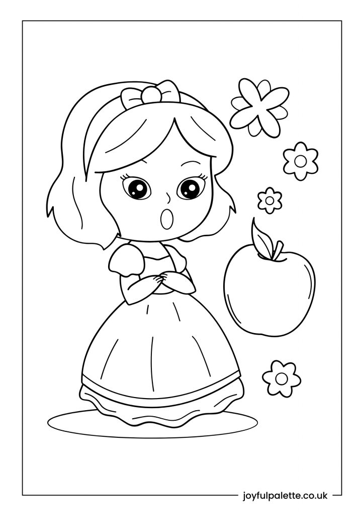 Easy Princess Coloring Page