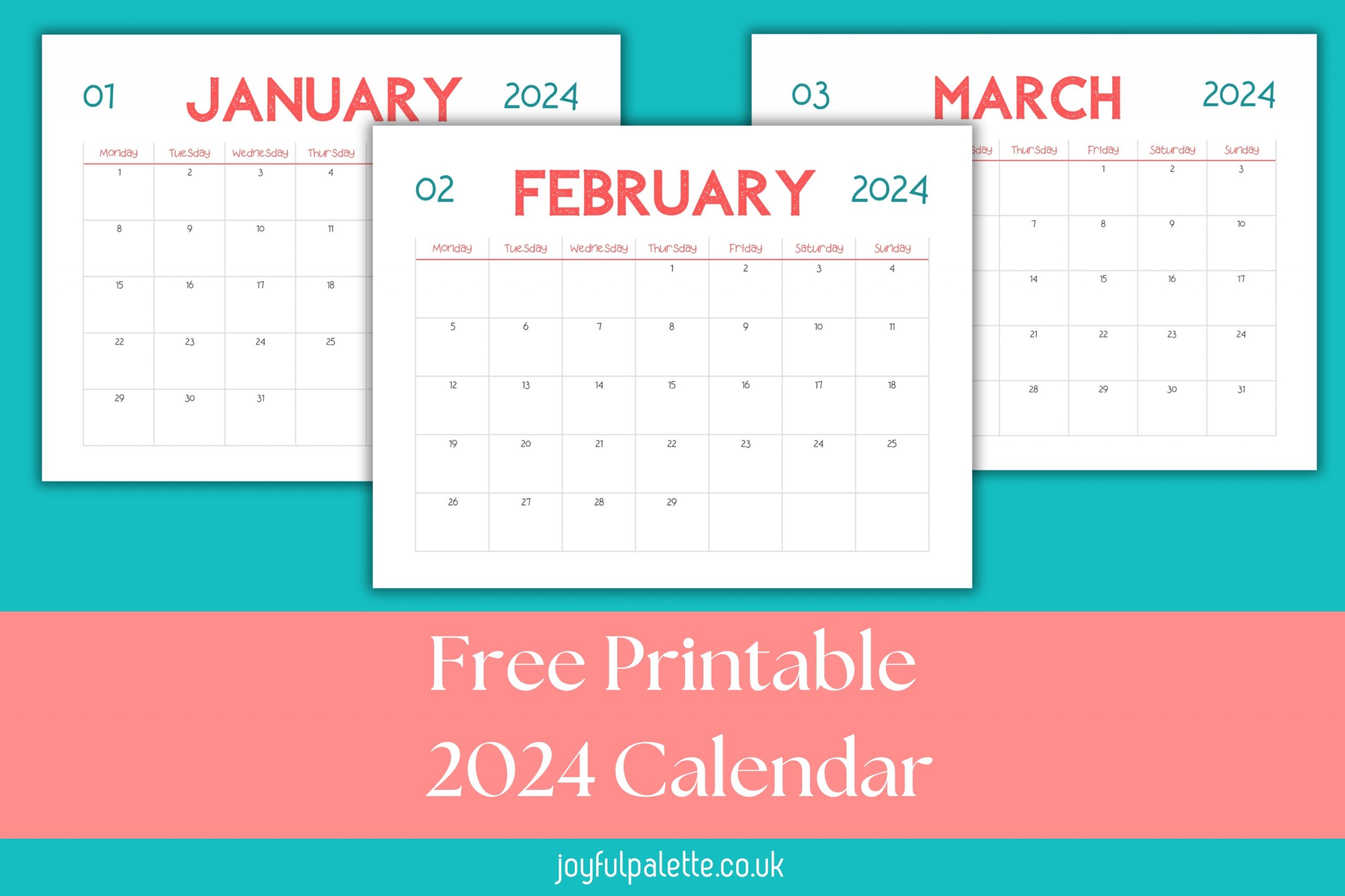 free printable 2024 calendar