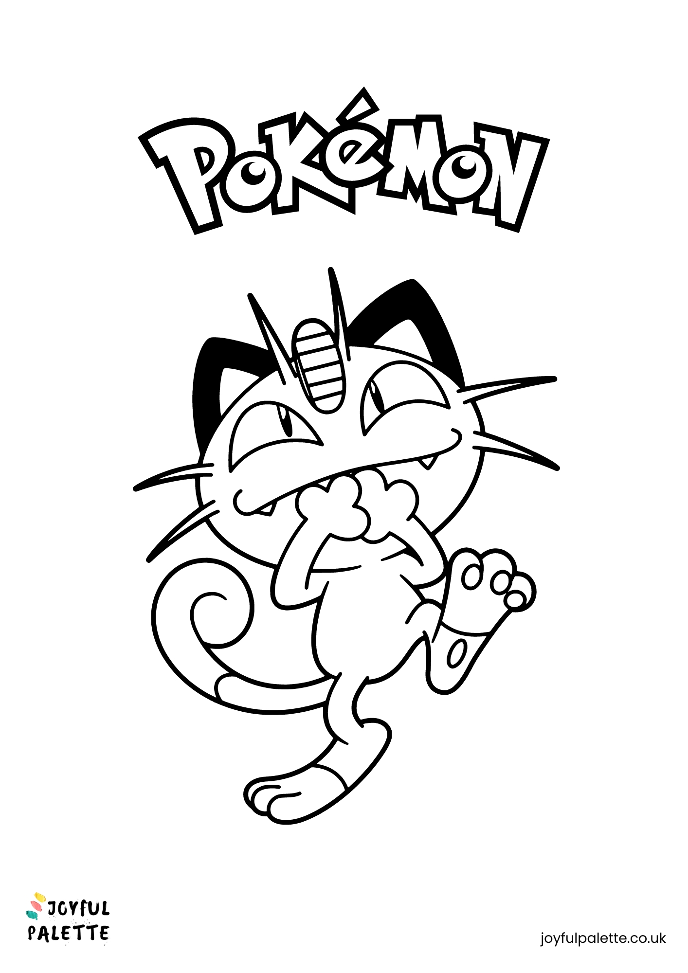 Meowth coloring pages