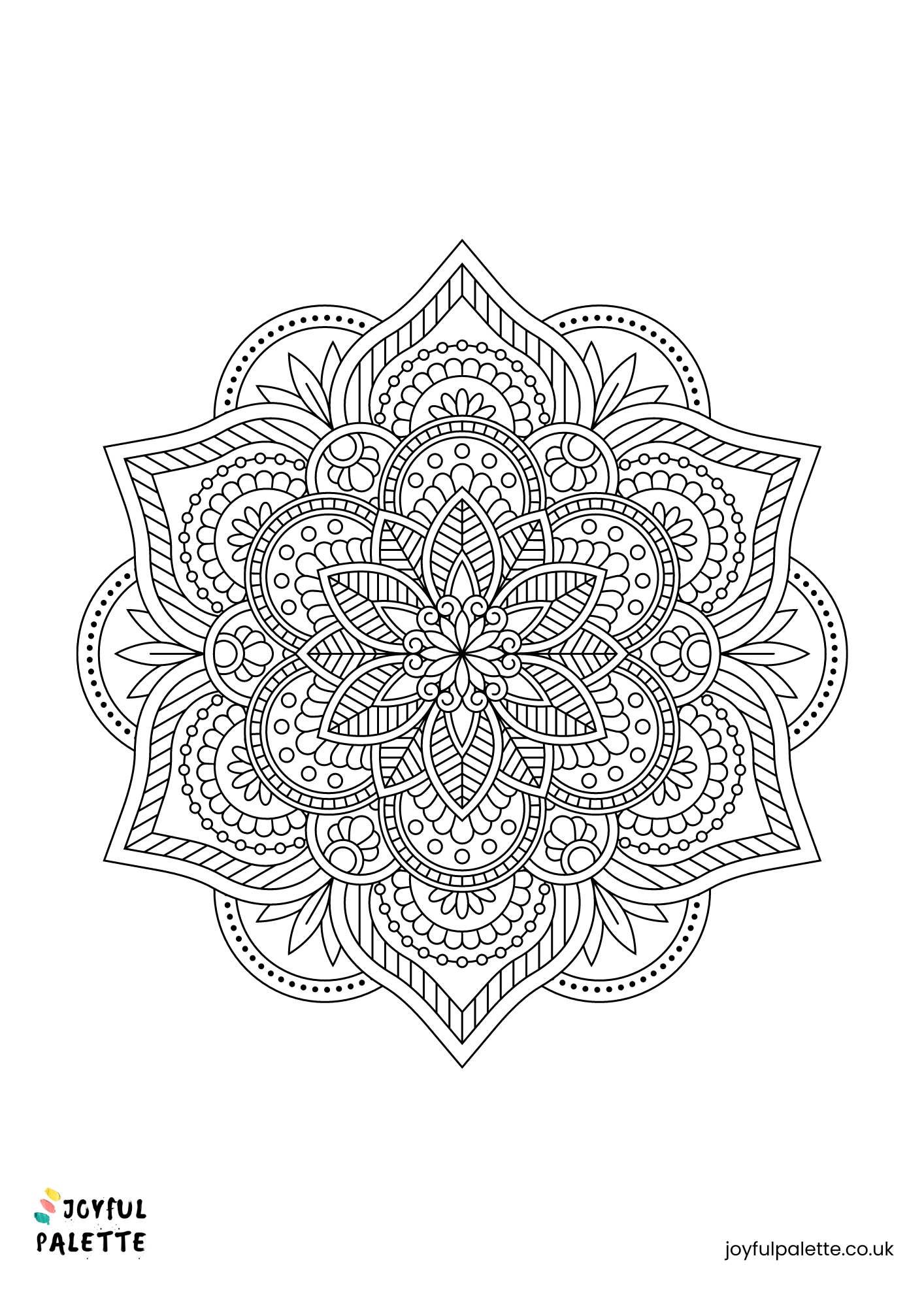 Free Printable Mandala Coloring Page