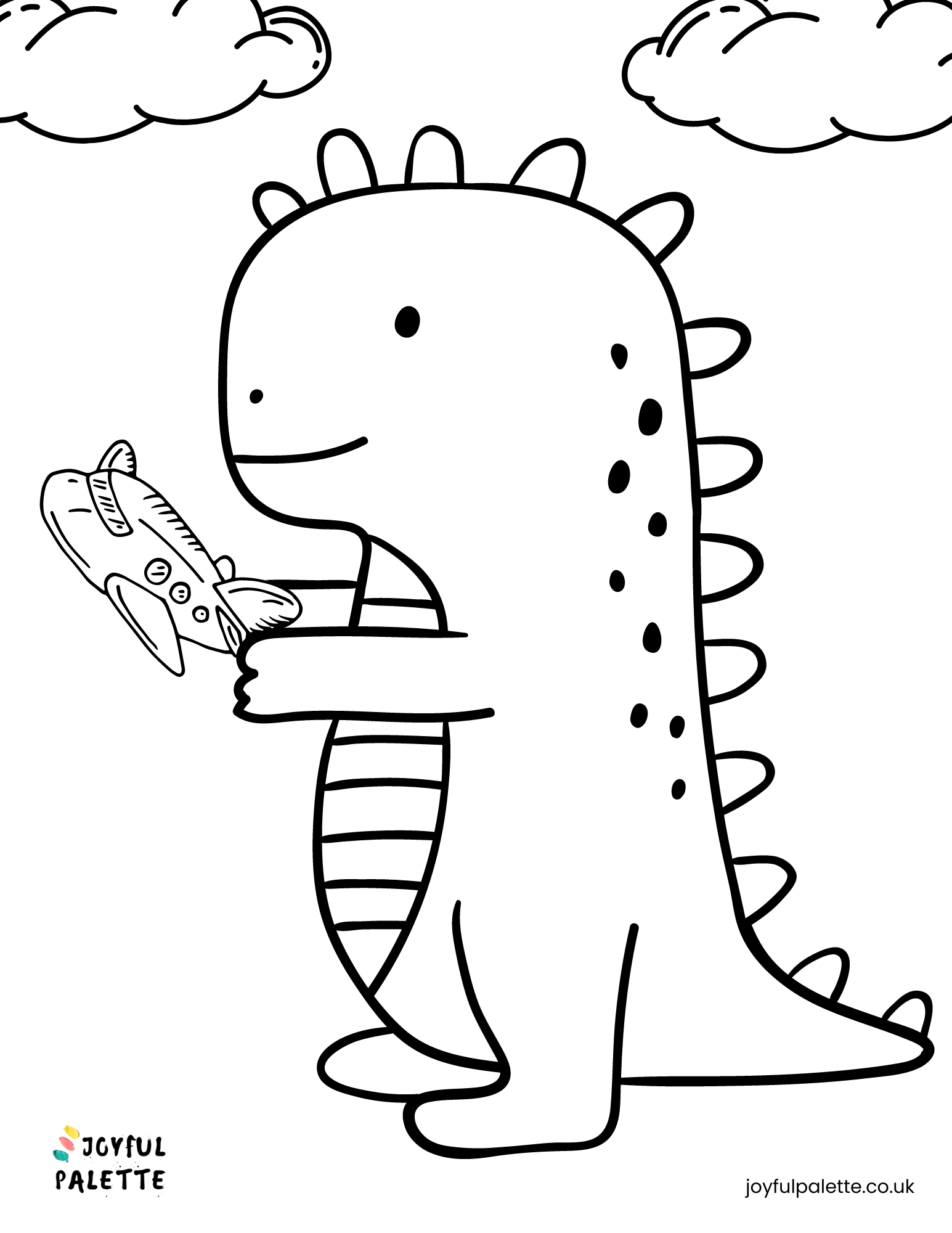 Dinosaur Coloring Pages for Preschoolers