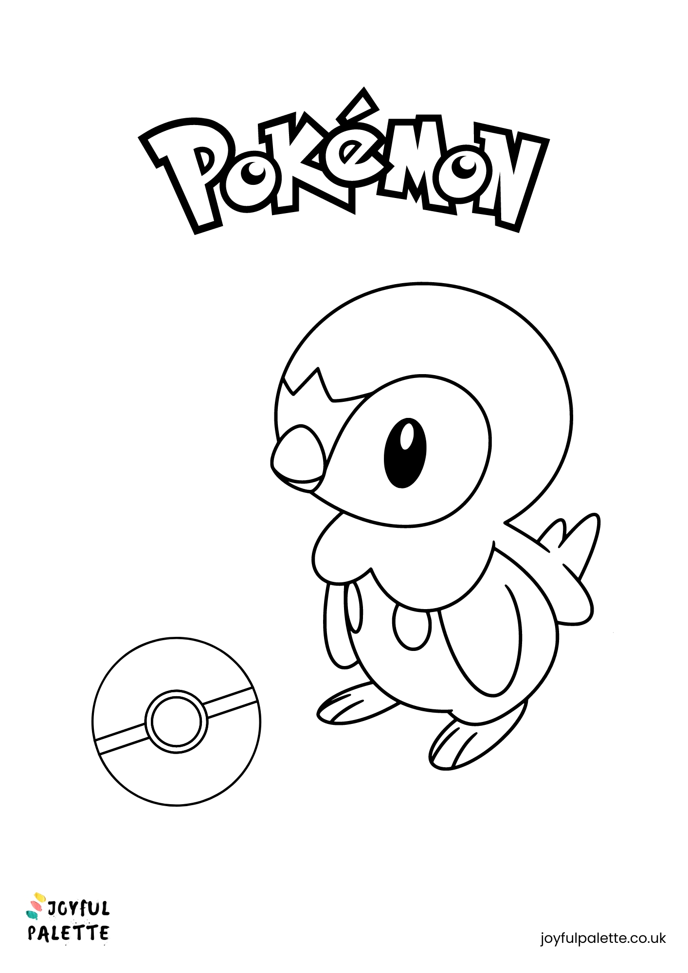 Piplup coloring page