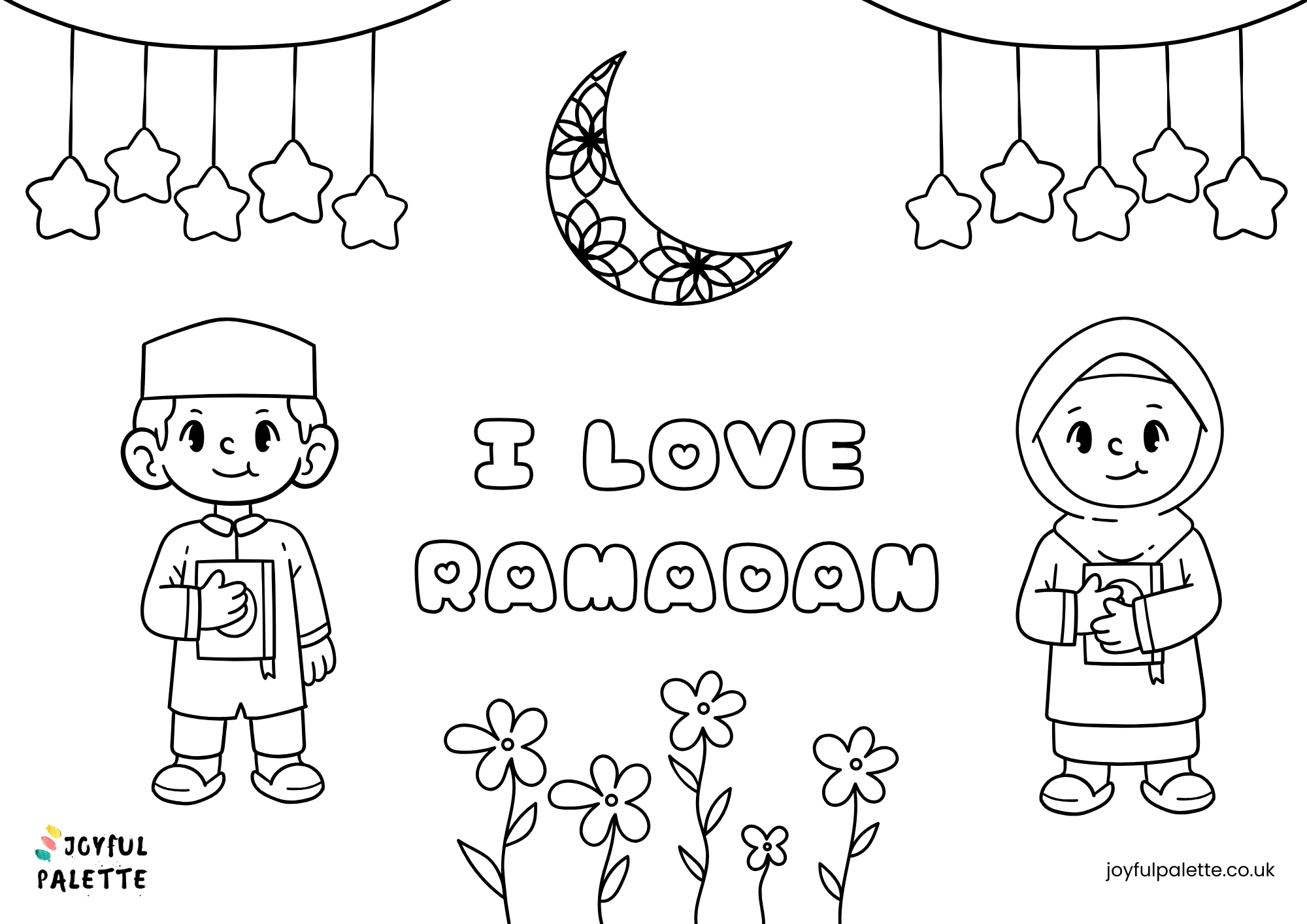 I Love Ramadan Coloring