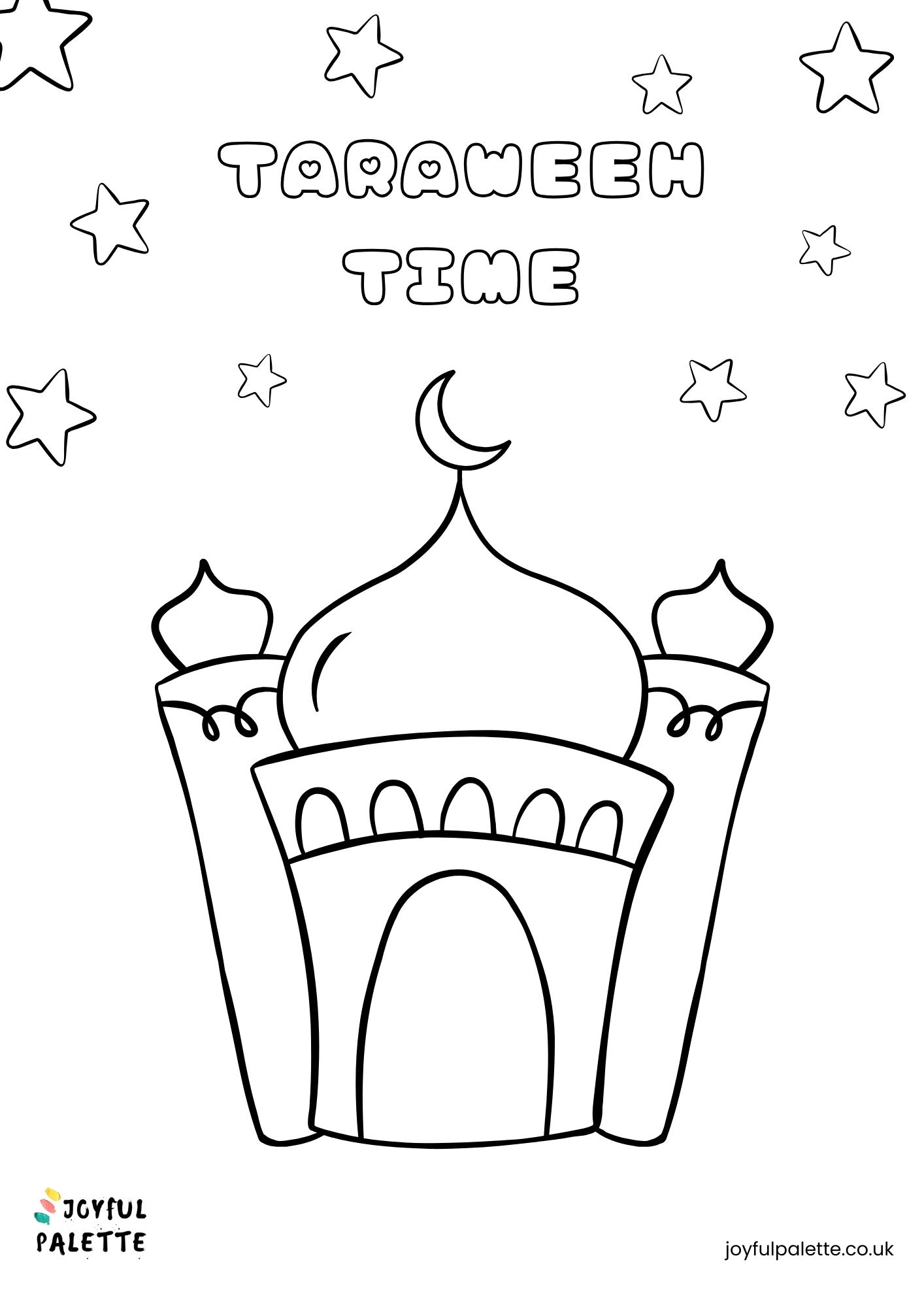taraweeh time coloring page