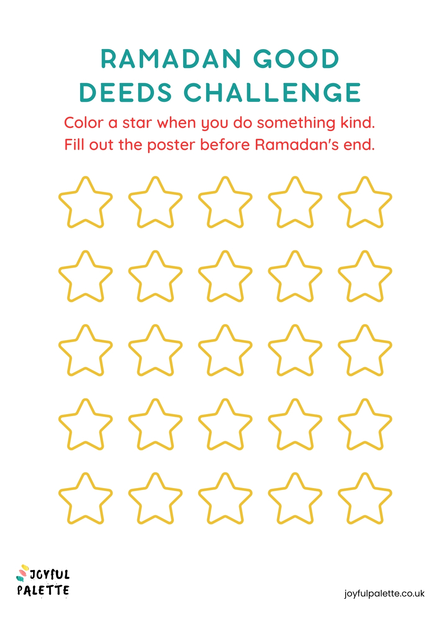 ramadan good deeds challenge